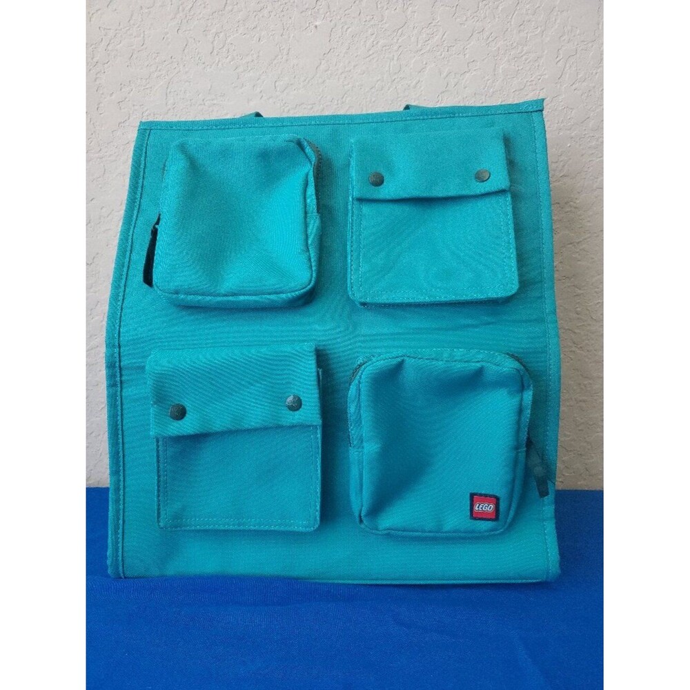 LEGO Collection x Target Teal Utility Weekender Tote Bag Multi Pocket
